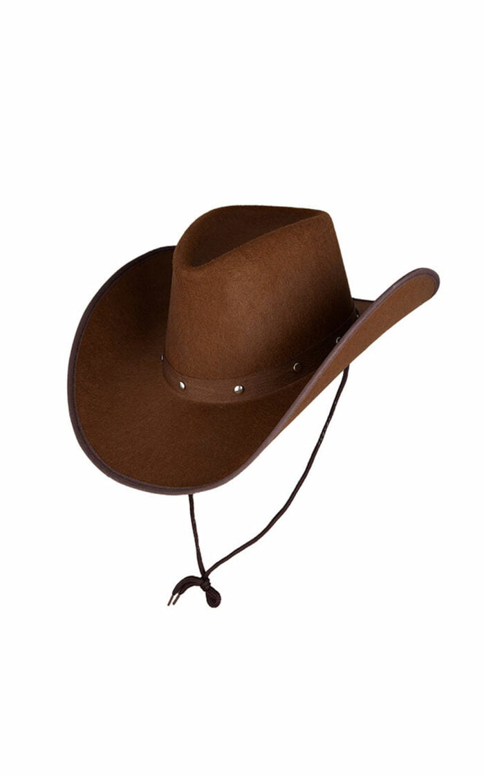 Texan Cowboy Hat Dark Brown 2