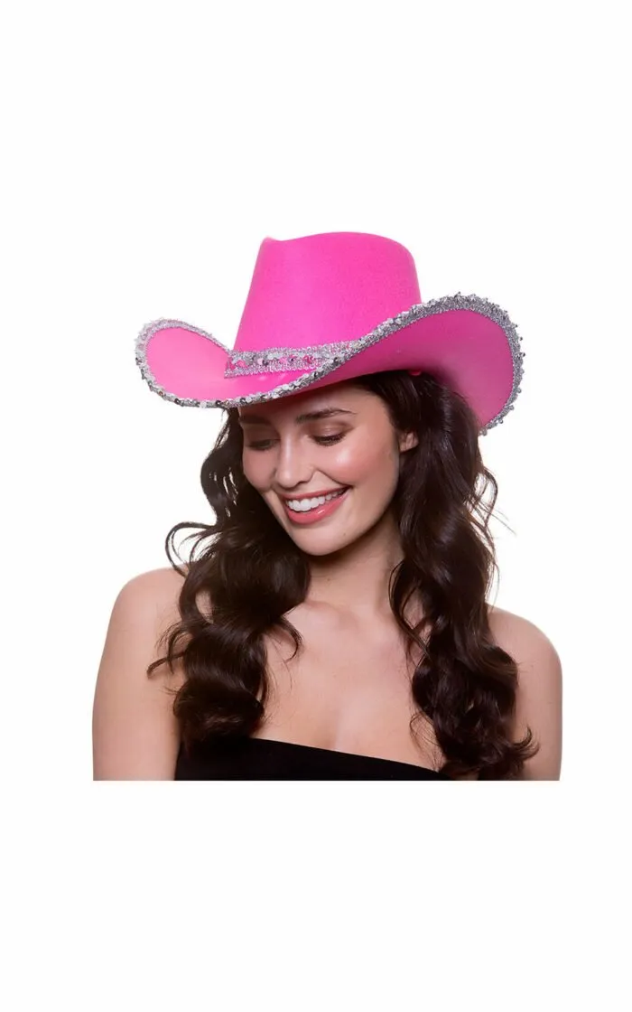 Texan Cowgirl Hot Pink with Sequins