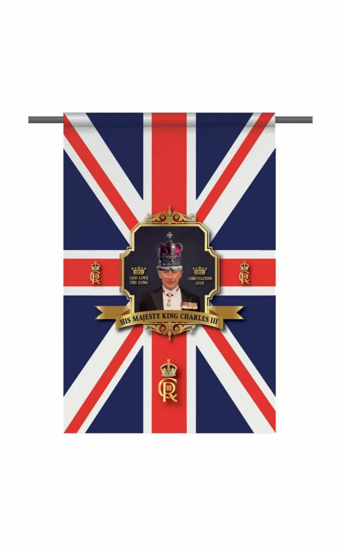Traditional Kings Coronation Commemorative Portrait Bunting - 6 Metres (Small) - Image 2