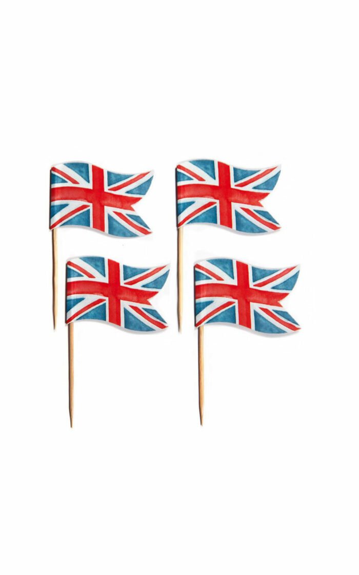 Union Jack Cupcake Toppers