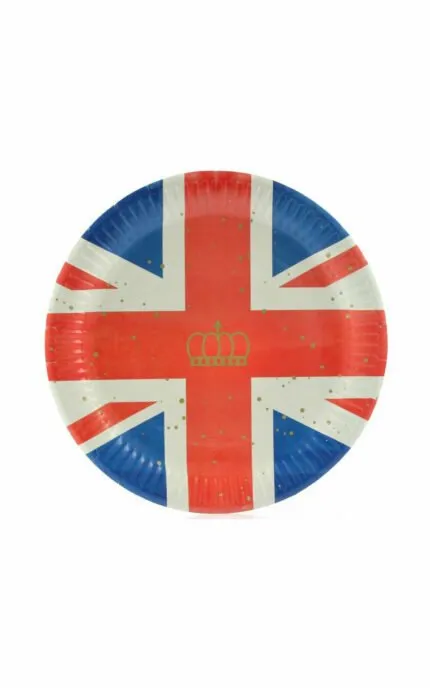 Union Jack Paper Plates 23cm - 10 Pack