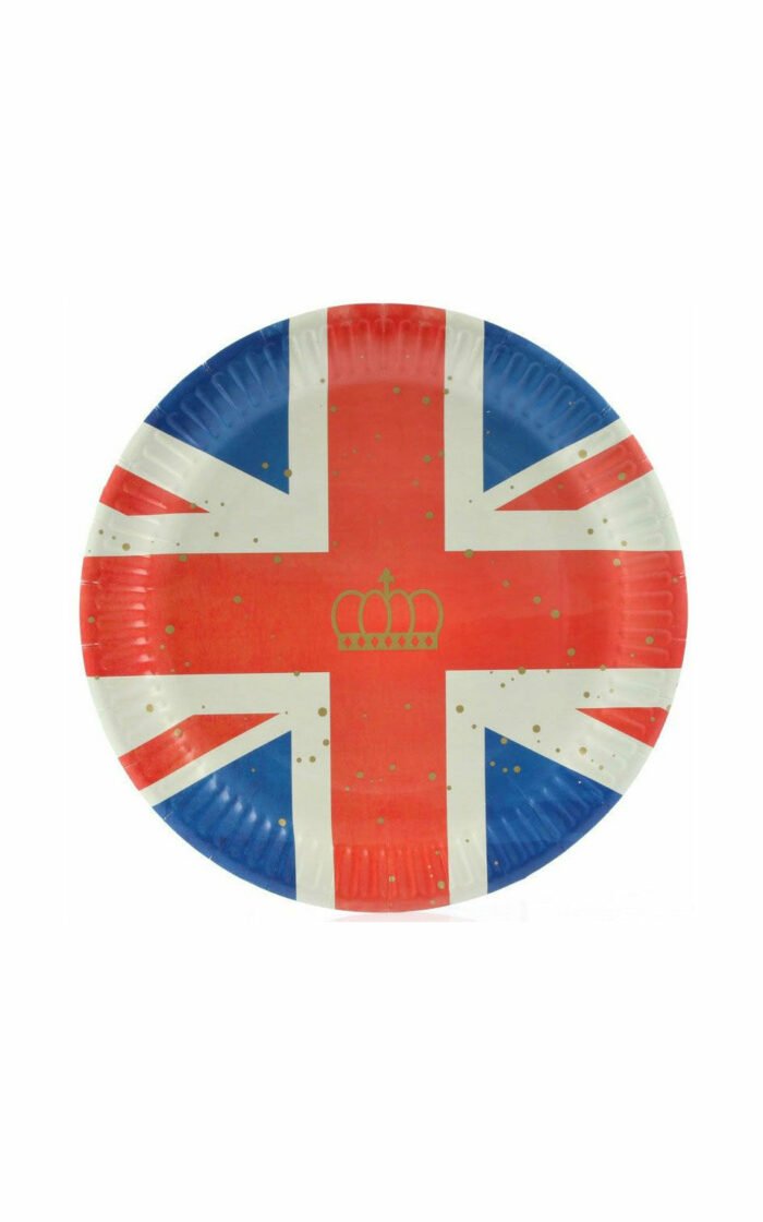 Union Jack Paper Plates 23cm 10 Pack