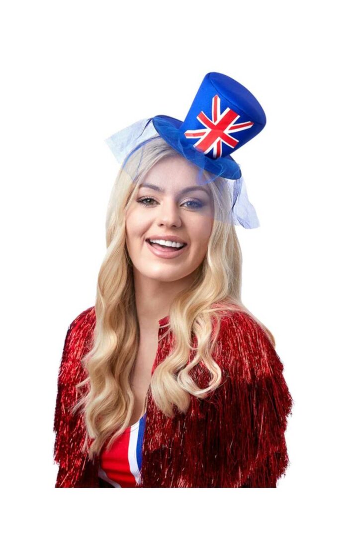 Union Jack Top Hat Fascinator