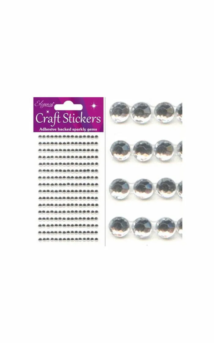 4mm Eleganza Self Adhesive Rhinestone Diamante Gems - Image 5