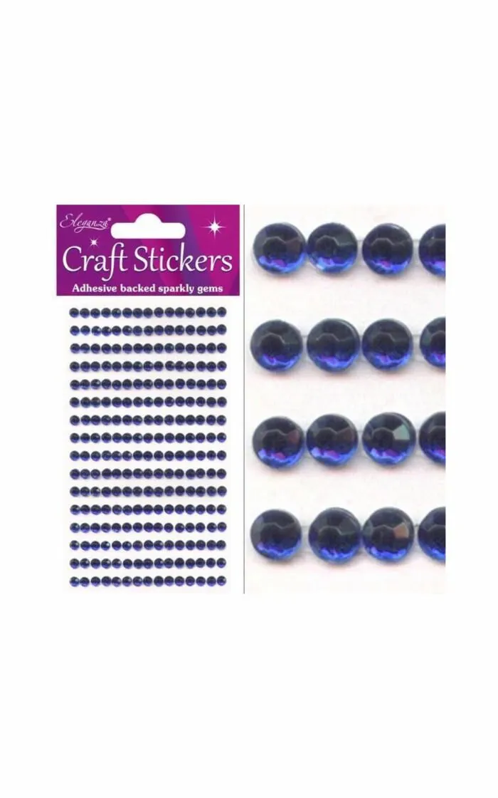 4mm Eleganza Self Adhesive Rhinestone Diamante Gems - Image 3
