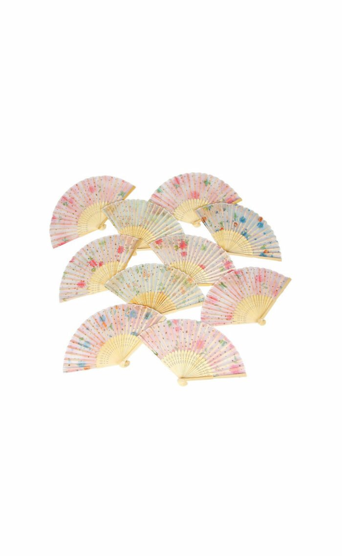 Ladies Bamboo Fabric Fan