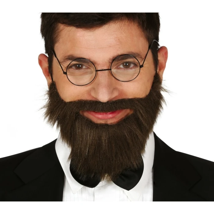 Beard And Moustache Black With Elstic Rubber - Image 1