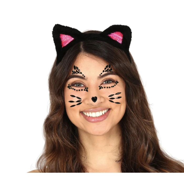 Face Gems Adhesive Cat - Image 1