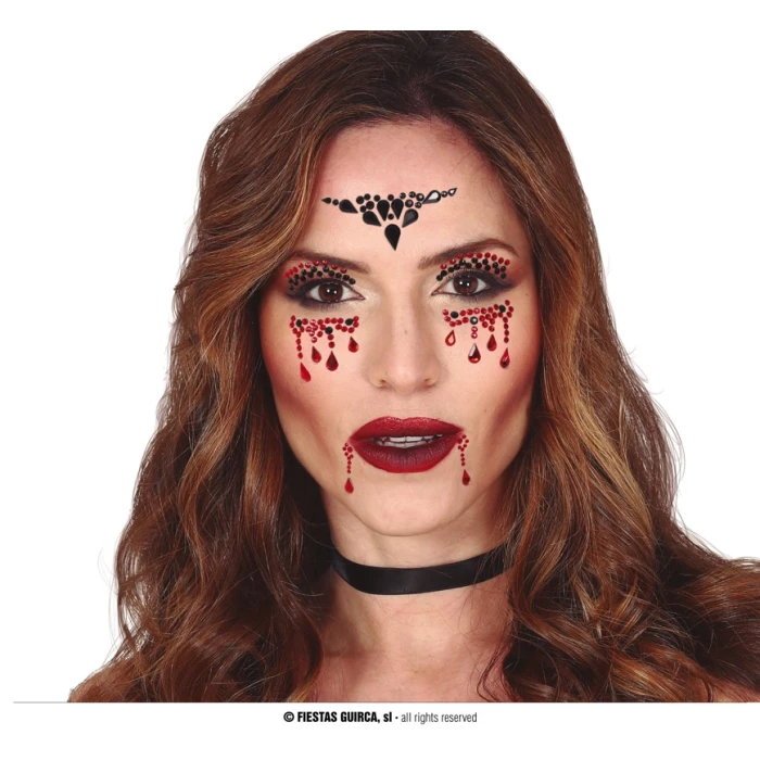 Face Gems Adhesive Vampire - Image 1