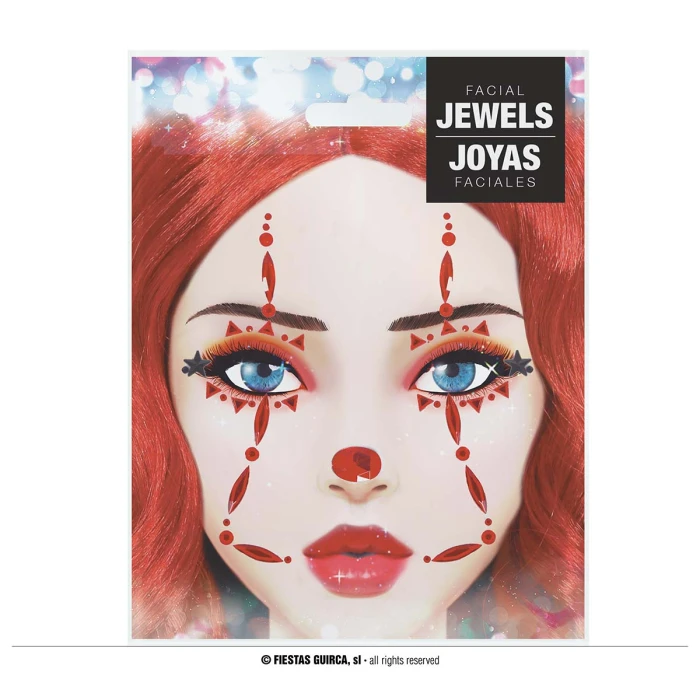 Face Gems Adhesive Clown - Image 3