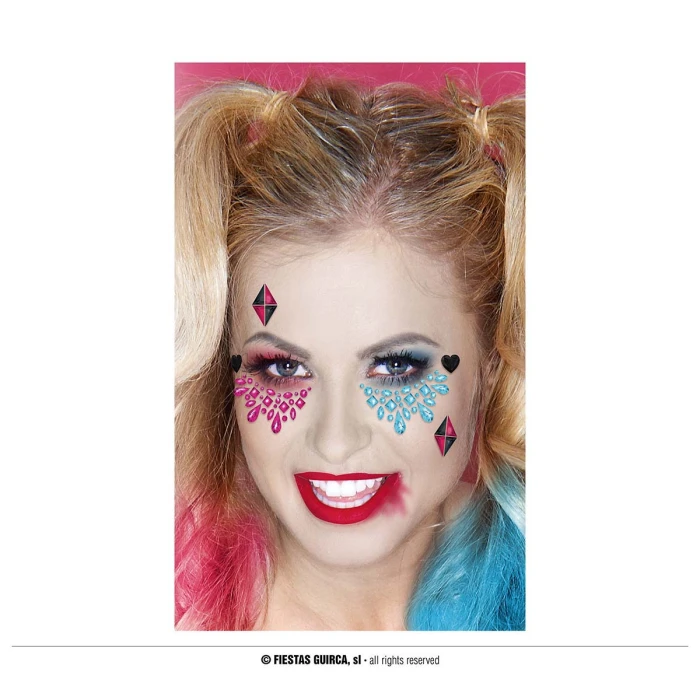 Sticker Face Jewels Dangerous - Image 1