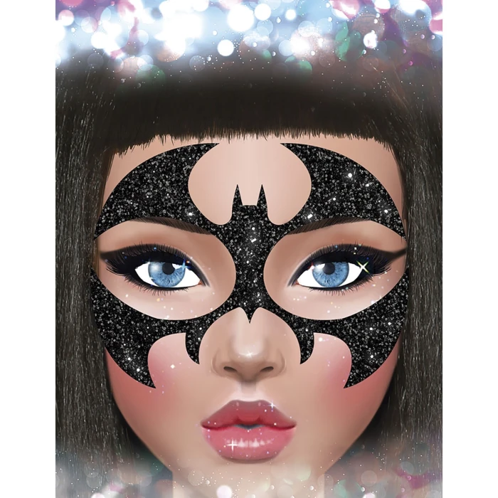 Bat Glitter Face Mask 20x20 cm - Image 3
