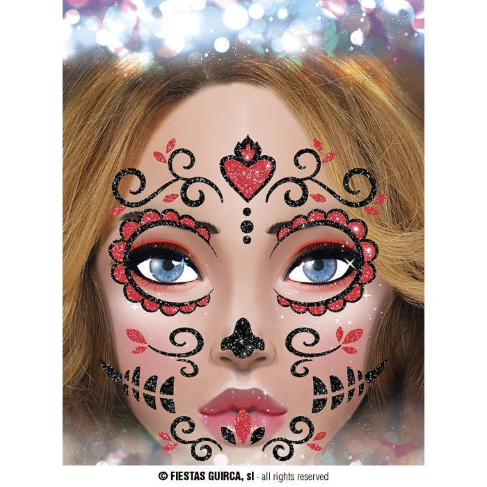 Catrina Glitter Face  20x20 cm - Image 3