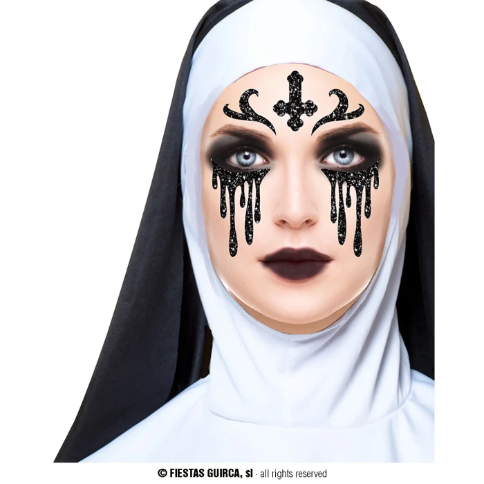 Nun Glitter Face 20x20cm - Image 1