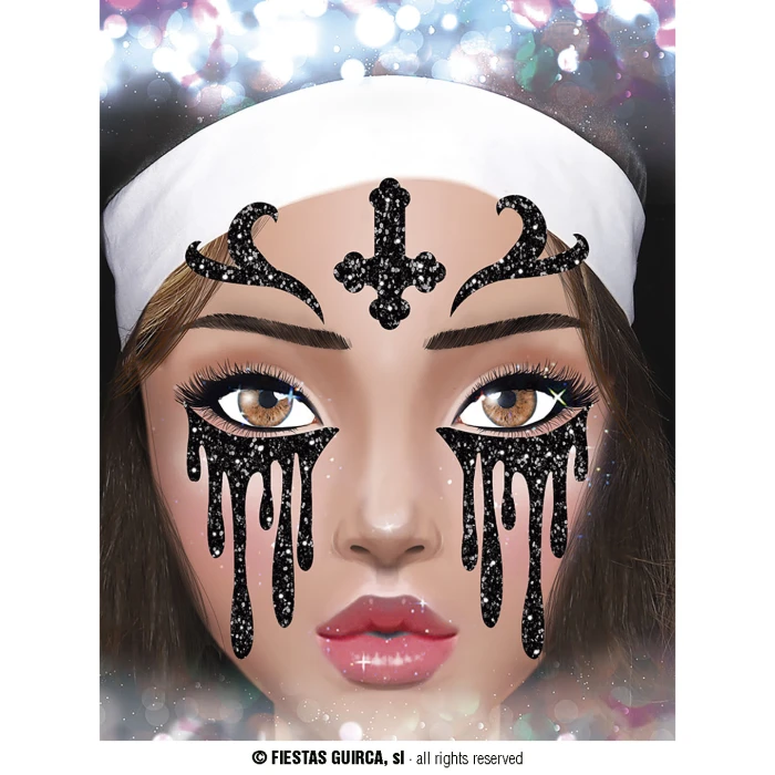 Nun Glitter Face 20x20cm - Image 3