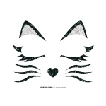 Cat Glitter Face 20x20cm - Image 2
