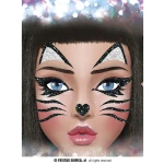 Cat Glitter Face 20x20cm - Image 3