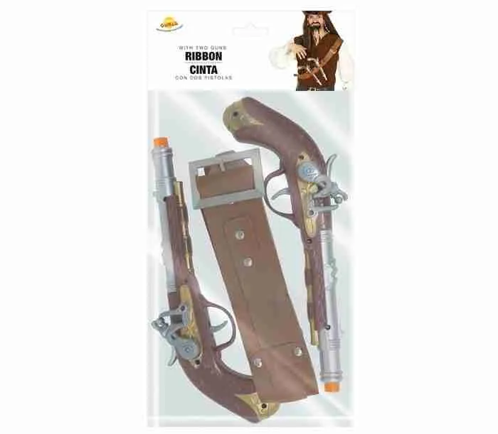 Cartridge Belt With Two Pirate Guns - Image 2
