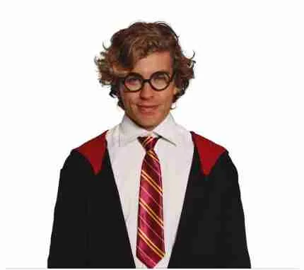 Yellow and Red Magician Student Tie