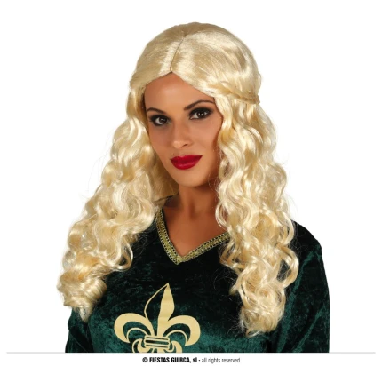 Medieval Woman Blonde Long Wig
