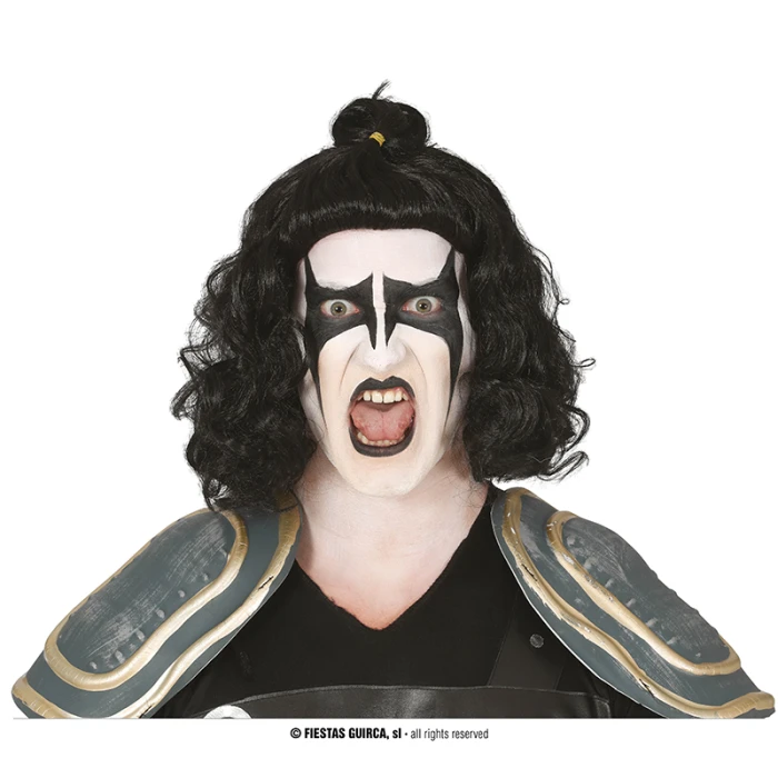 Black Rocker Wig - Image 1