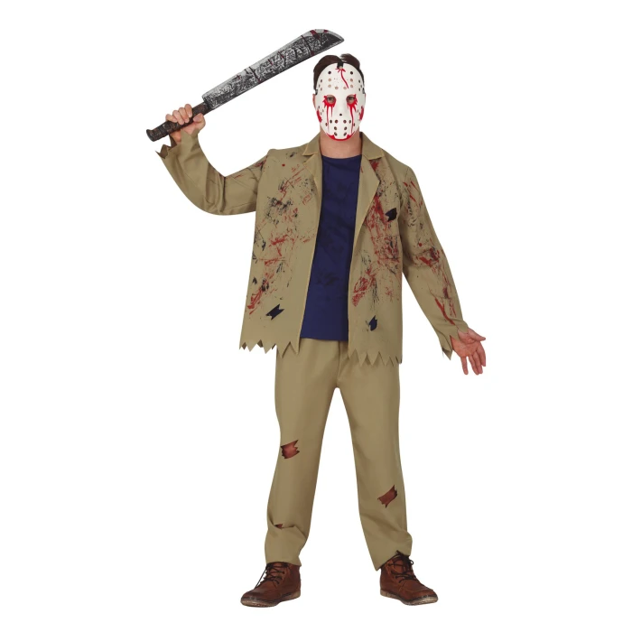 Psycho Killer Men's Costume with Mask - Image 1