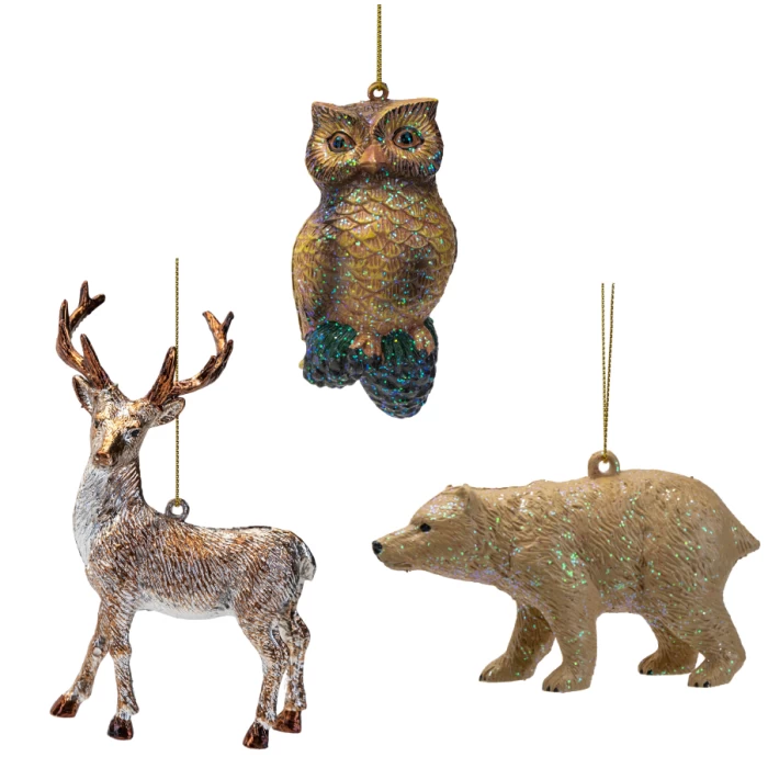 Reindeer, Owl, Polar Bear Decoration - Image 1