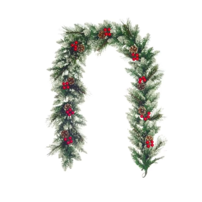 200cm (6.5ft) SPRUCE GARLAND GREEN - Image 1