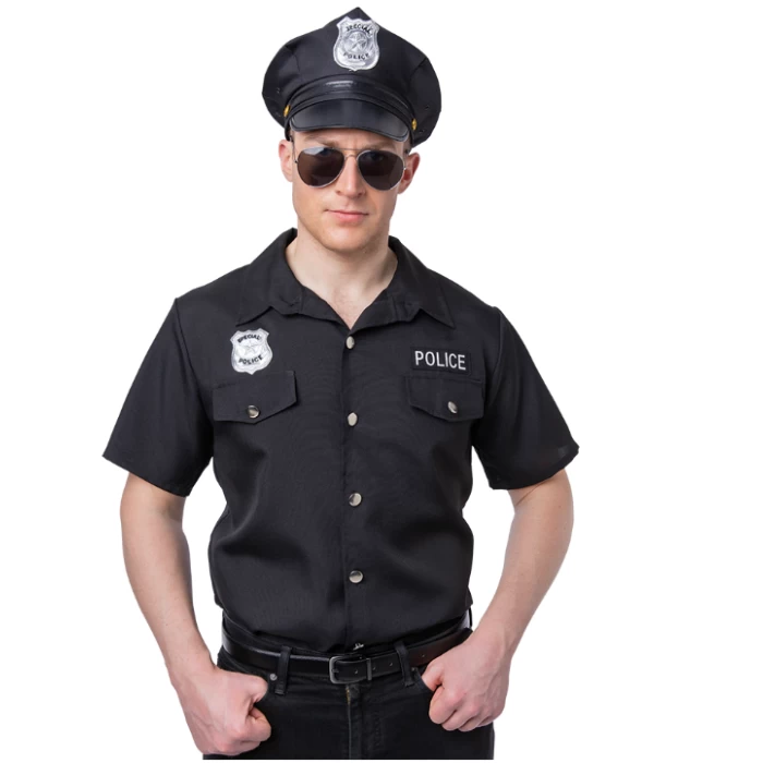 Police Shirt - Black - Image 1