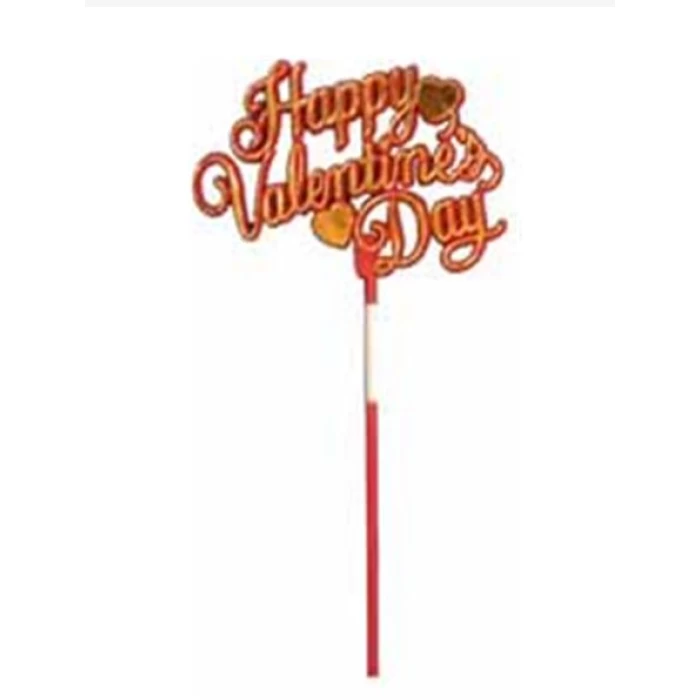 HAPPY VALENTINES DAY TWIN HEARTS PICK ASSORTED X 24pcs - Image 1