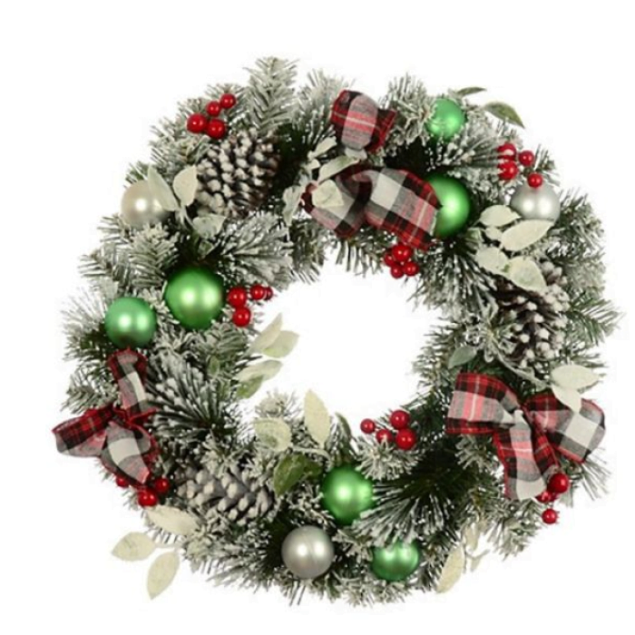 XMAS SNOWY WREATH