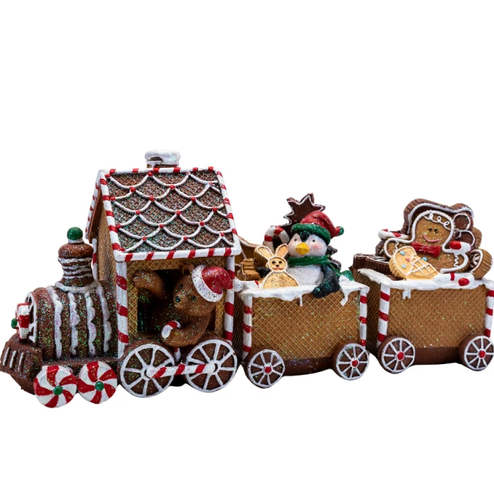 Gingerbread Train Figurine - Image 1