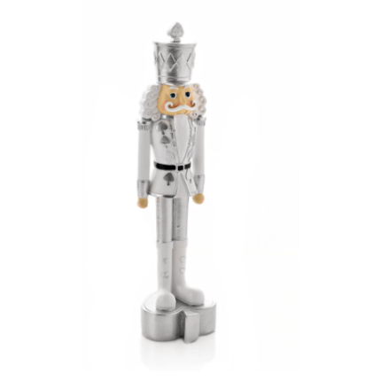 nutcracker figurine silver 24cm