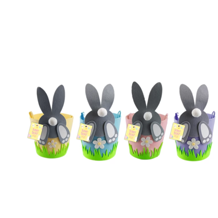 Easter Pom Pom Bunny Basket - Image 1
