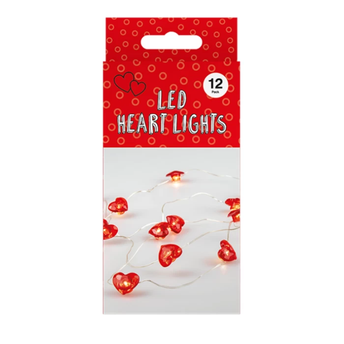 12 LED Heart Micro Lights - Image 1