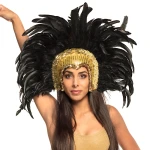 ShowGirl Headress Gold and Black - Image 2