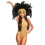 ShowGirl Headress Gold and Black