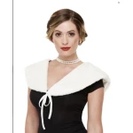 Stole Faux Fur White-1920's