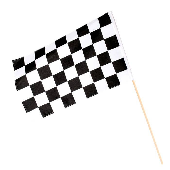 Polyester hand flag Racing - Image 1
