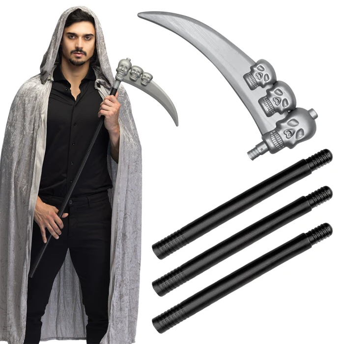 Skull scythe 4-piece (103 cm) - Image 1